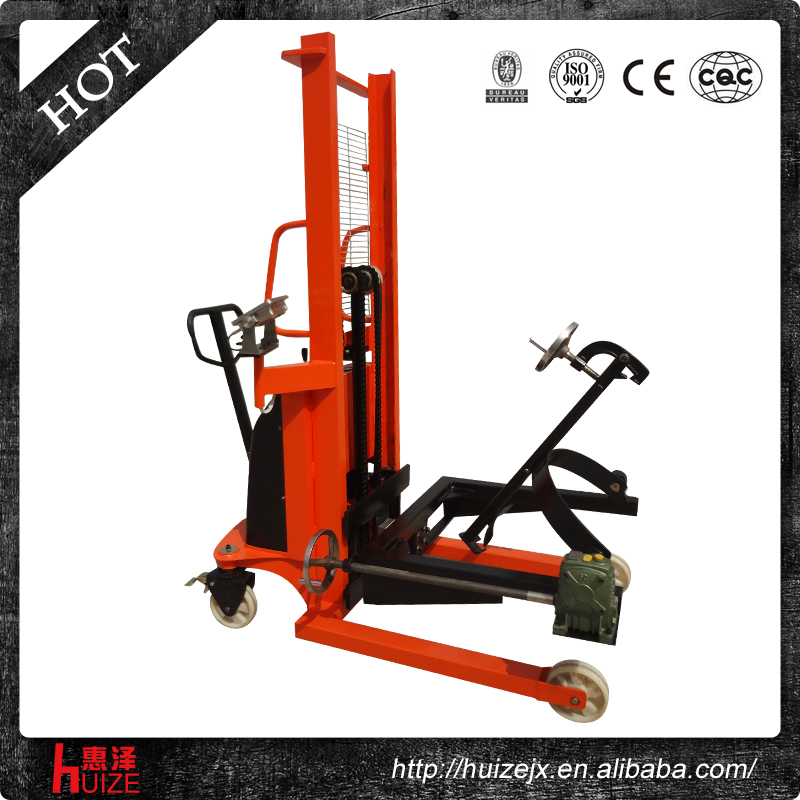 半電動(dòng)稱(chēng)重油桶車(chē)（夾鐵桶，手搖翻轉倒料）