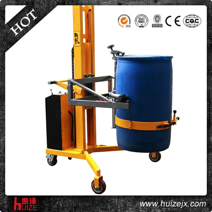 半電動(dòng)油桶車(chē)（直角腿，夾鐵桶翻轉）